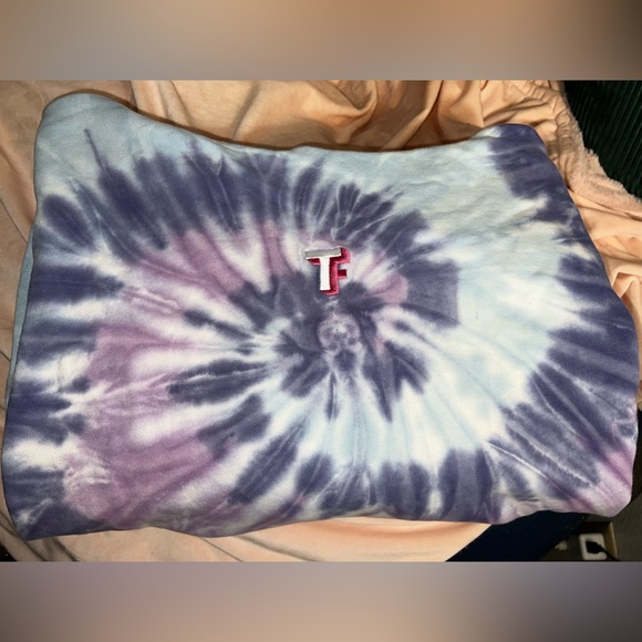 Teddy Fresh Tie Dye Swirl Purple Unisex Hoodie Size S - Picture 5 of 5